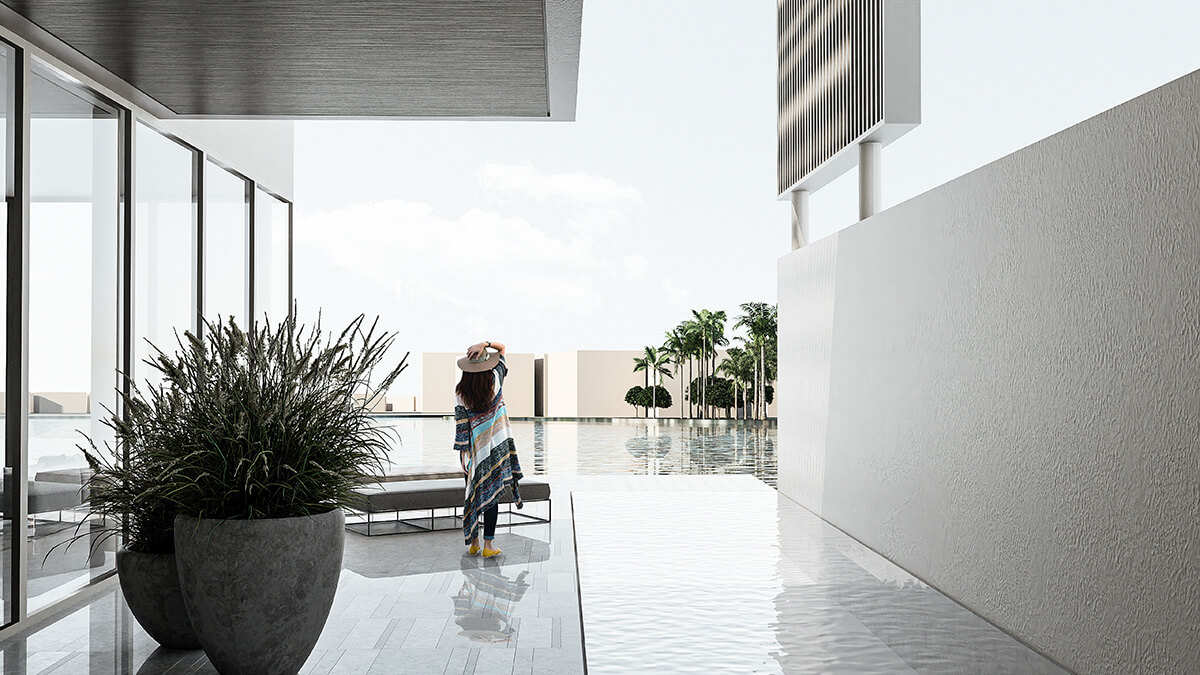 Marina Bay — Poolside living